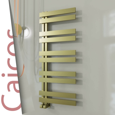 Radiva - CAICOS Paslanmaz Çelik Havlupan 600x1260 Satine Altın (1)