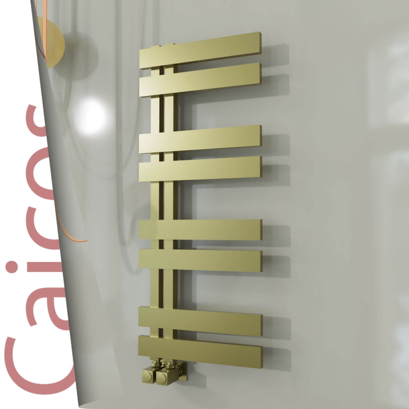 CAICOS Paslanmaz Çelik Havlupan 600x990 Satine Altın - 1CAI06000990K2SS