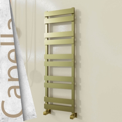 Radiva - CAPELLA Paslanmaz Çelik Havlupan 400x1260 Satine Altın