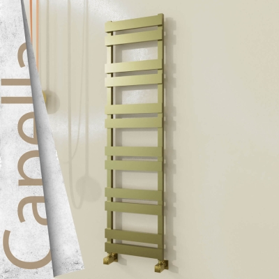 Radiva - CAPELLA Paslanmaz Çelik Havlupan 400x1530 Satine Altın