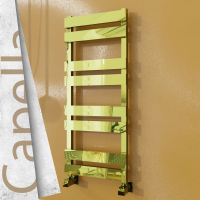 Radiva - CAPELLA Paslanmaz Çelik Havlupan 400x990 Altın - 500