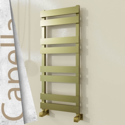 Radiva - CAPELLA Paslanmaz Çelik Havlupan 400x990 Satine Altın - 498