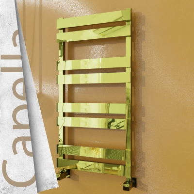 Radiva - CAPELLA Paslanmaz Çelik Havlupan 500x990 Altın