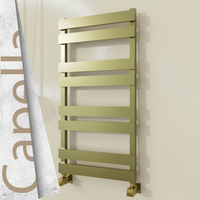 Radiva - CAPELLA Paslanmaz Çelik Havlupan 500x990 Satine Altın