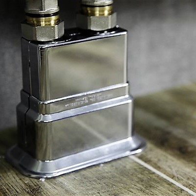 Çiftli Radyatör Boru Gizleme Kılıfı Geniş Hareketli Kilitli Krom - 6BGRPKC060155K1P