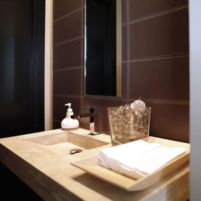 PORCELANOSA - Porcelanosa Duvar Karosu Cuero Twıin Marron 37.7 x 37.7 cm