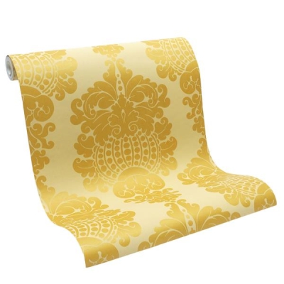 DUVAR KAĞIDI - Duvar Kağıdı Altın Rengi Damask Desen D-DEPT Extravaganza - Kağıt - 28