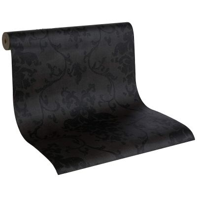 DUVAR KAĞIDI - Duvar Kağıdı Antrasit Damask Desen D-DEPT Sorbonne - Vinil  DUVAR KAĞIDI - Duvar Kağıdı Antrasit Damask Desen D-DEPT Sorbonne - Vinil