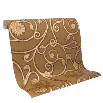 DUVAR KAĞIDI - Duvar Kağıdı Altın Damask Dash Design Golden Cup - Vinil 