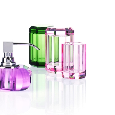 DECOR WALTHER - Decor Walther Diş Fırçalık Kristal Pink KRBERP (1)