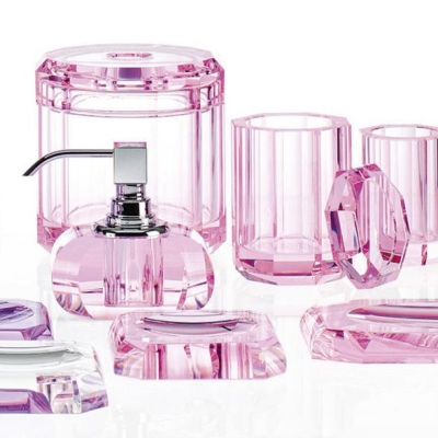DECOR WALTHER - Decor Walther Sıvı Sabunluk Kristal Pink KRSSPCRP (1)