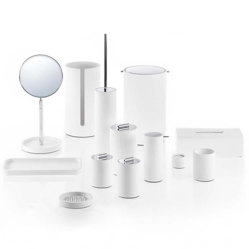 Decor Walther Çöp Kutusu Stone Beyaz / Krom STONEBEMD - 20AKSSTONEBEMD