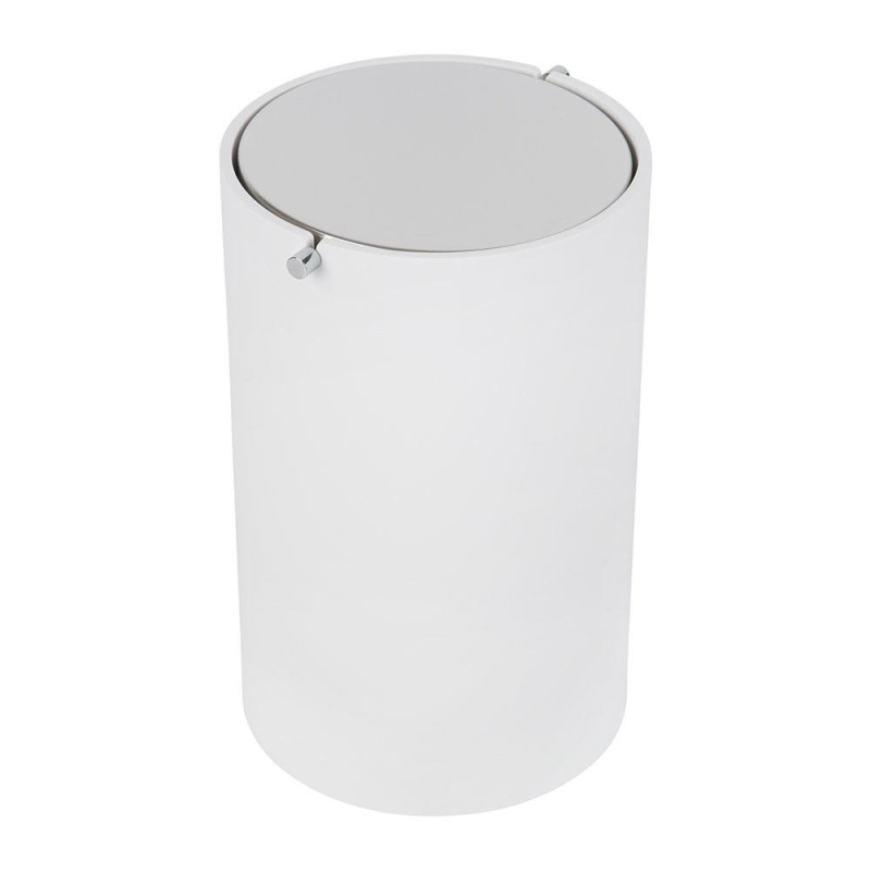 Decor Walther Çöp Kutusu Stone Beyaz / Krom STONEBEMD - 20AKSSTONEBEMD