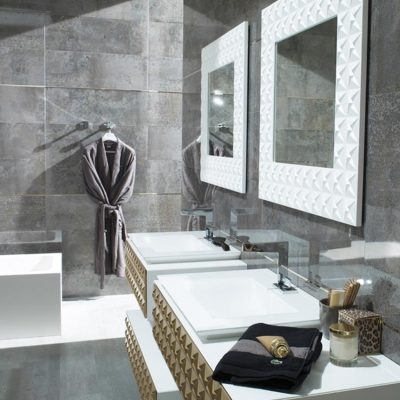 PORCELANOSA - Porcelanosa Duvar Karosu Detroit Silver 31,6 x 90 cm