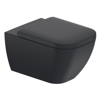 DURAVİT - Duravit Klozet Asma Happy D2 Rimmless Mat Antrasit - 4