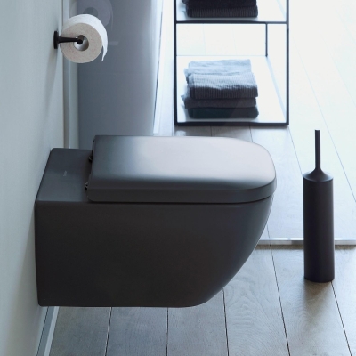 DURAVİT - Duravit Klozet Asma Happy D2 Rimmless Mat Antrasit