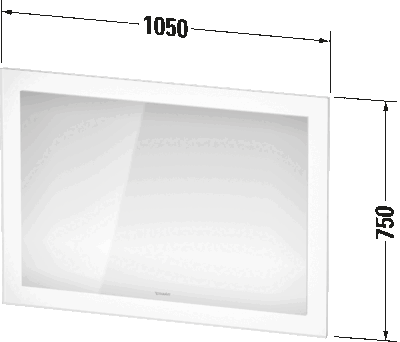 DURAVİT - Duravit Ayna White Tulip Sensörlü 105x75 cm WT705200000 (1)