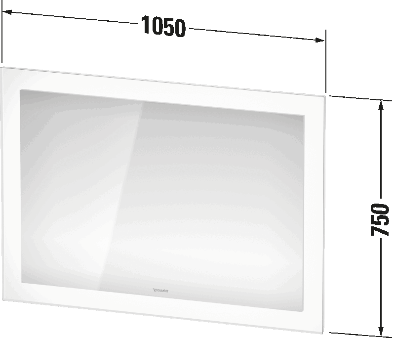 Duravit Ayna White Tulip Sensörlü 105x75 cm WT705200000 - 20DRVWT705200000