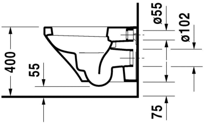 Duravit Klozet Özel Kutulu Durastyle Asma  Kapak Dahil 45363900A1 - Thumbnail 20DRV45383920A1