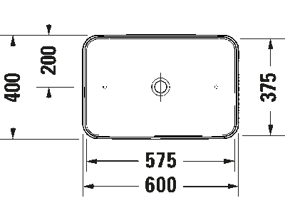 Duravit Lavabo D-Neo Çanak 60x40 cm Beyaz 2397600070 - Thumbnail 20DRV2397600070
