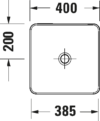 Duravit Lavabo Sıvıda Kare Çanak 40x40 cm Mat Beyaz/Koyu Gri 266001FI00 - Thumbnail 20DRV266001FI00