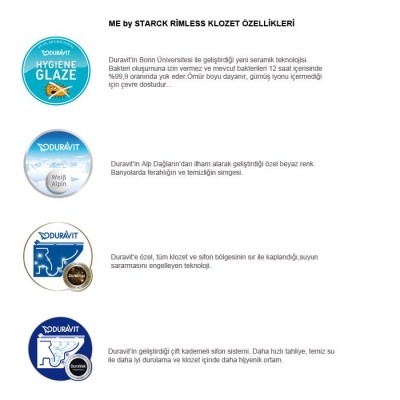 Duravit Klozet Seti Akıllı Sensowash Slim Me by Starck Asma 631000002004300 - Thumbnail 20DRV631000002004300