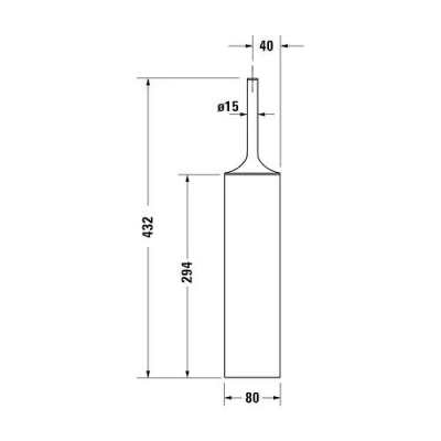 Duravit Tuvalet Fırçası Starck T Mat Siyah 099454600 - Thumbnail 20DRV0099454600
