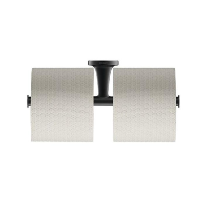 DURAVİT - Duravit Tuvalet Kağıtlık İkili Starck T Açık Mat Siyah 099384600