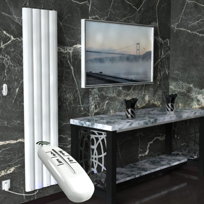 Radiva - Elektrikli Alüminyum Radyatör 800 Watt 1800x400 Beyaz Uzaktan Kumandalı - 498