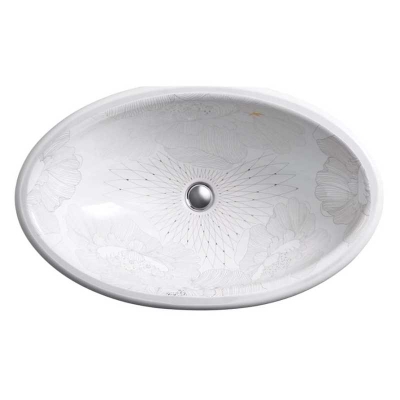 KOHLER - Kohler Lavabo Tezgah Altı Empress Bouquet Oval - 2