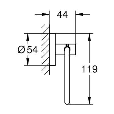 Grohe Essentials Tuvalet kağıtlığı - 40689001 - Thumbnail 10GRO40689001