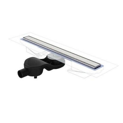 EVİMETAL - Evi Metal Duş Kanalı HighLine 50 lik Çıkışlı 60 cm Satine Yüzey - 0