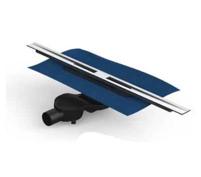 EVİMETAL - Evi Metal Duş Kanalı TrendLine 50 lik Çıkışlı 80 cm Satine Yüzey - 0
