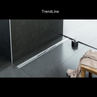 EVİMETAL - Evi Metal Duş Kanalı TrendLine 50 lik Çıkışlı 80 cm Satine Yüzey