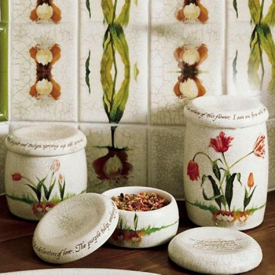 KOHLER - Kohler Tezgah Üstü Aksesuar Seti Fables & Flowers  KOHLER - Kohler Tezgah Üstü Aksesuar Seti Fables & Flowers