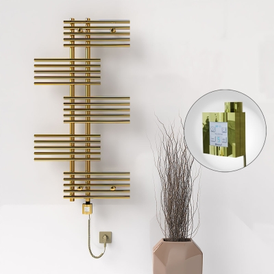 Radiva - FIJI Elektrikli Havlupan 650x1250 Altın (KTX4 Termostat) 300W Spiral Kablolu