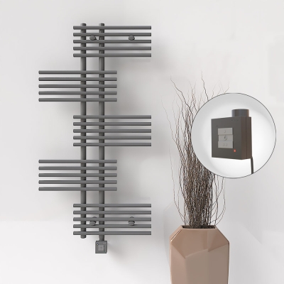 Radiva - FIJI Elektrikli Havlupan 650x1250 Antrasit (KTX1 Termostat) 600W (1)