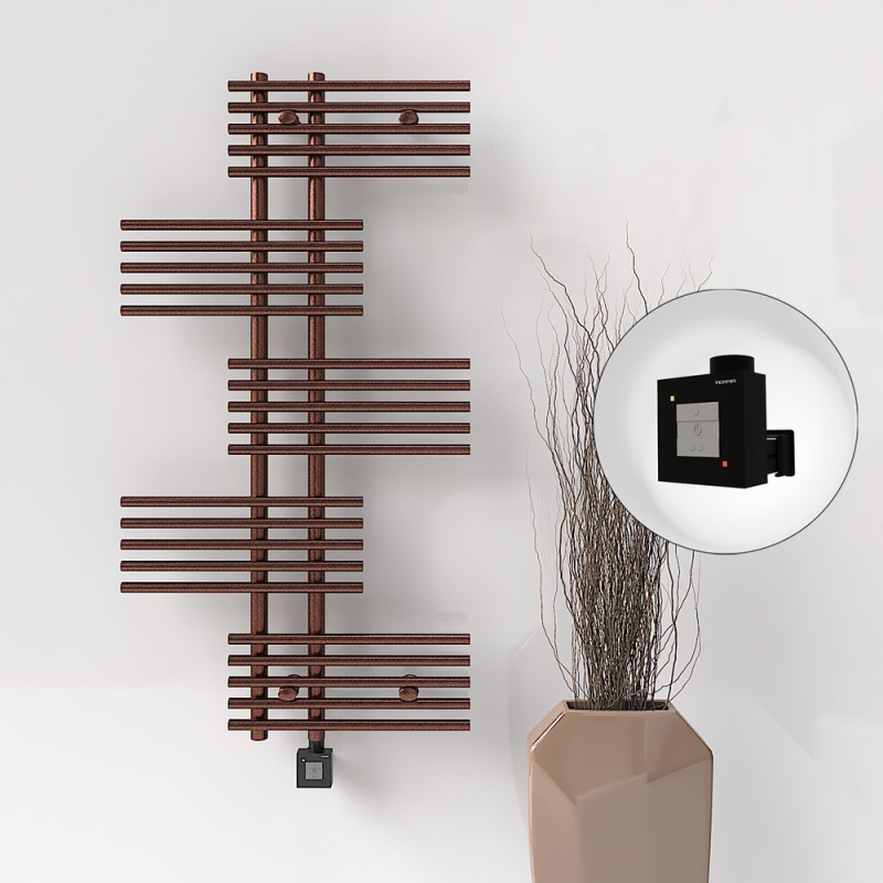 FIJI Elektrikli Havlupan 650x1250 Bakır Eskitme (KTX1 Termostat) 300W - 1FIJ06501250K3PEB030