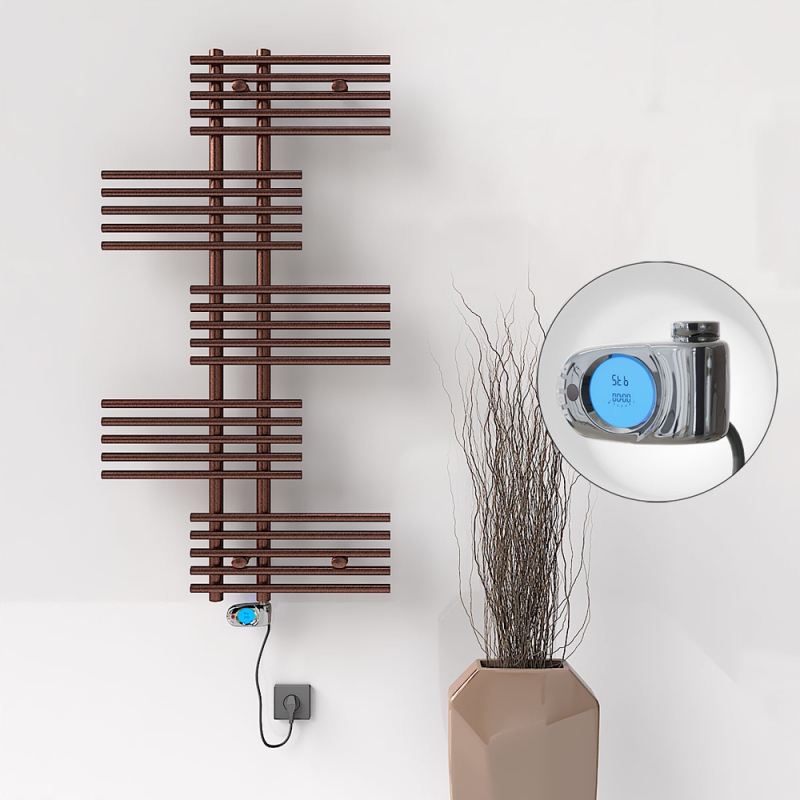 FIJI Elektrikli Havlupan 650x1250 Bakır Eskitme (Musa Termostat) 300W - 1FIJ06501250K3PE3030