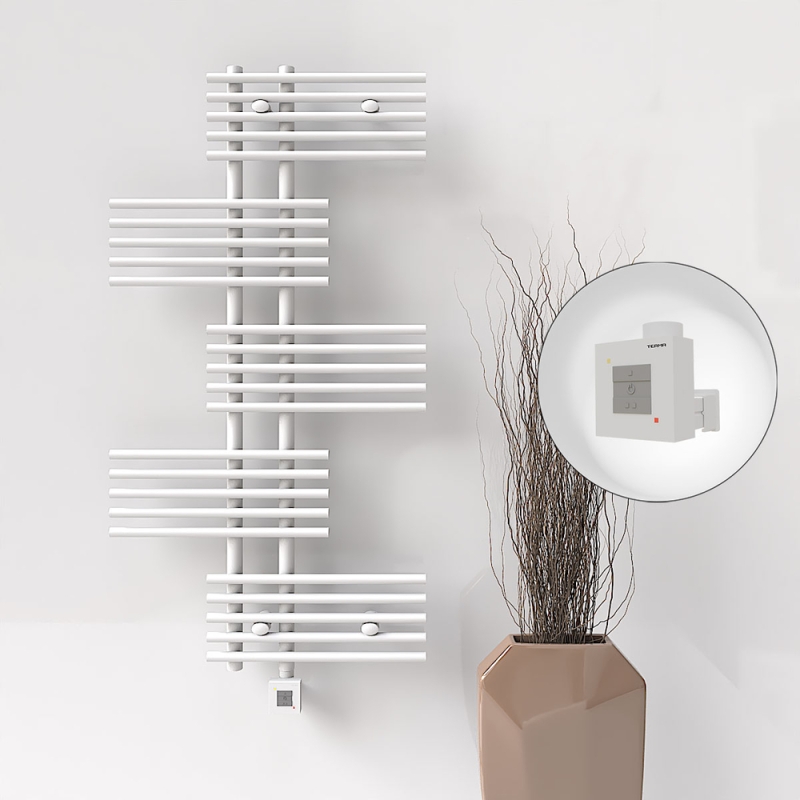 FIJI Elektrikli Havlupan 650x1250 Beyaz (KTX1 Termostat) 600W - 1FIJ06501250B1PEB060