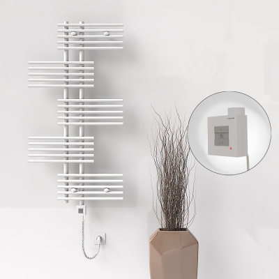 Radiva - FIJI Elektrikli Havlupan 650x1250 Beyaz (KTX1 Termostat) 600W Spiral Kablolu - 500