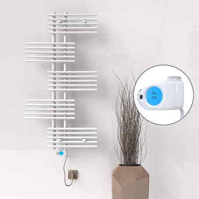 Radiva - FIJI Elektrikli Havlupan 650x1250 Beyaz (Musa Termostat) 600W (1)