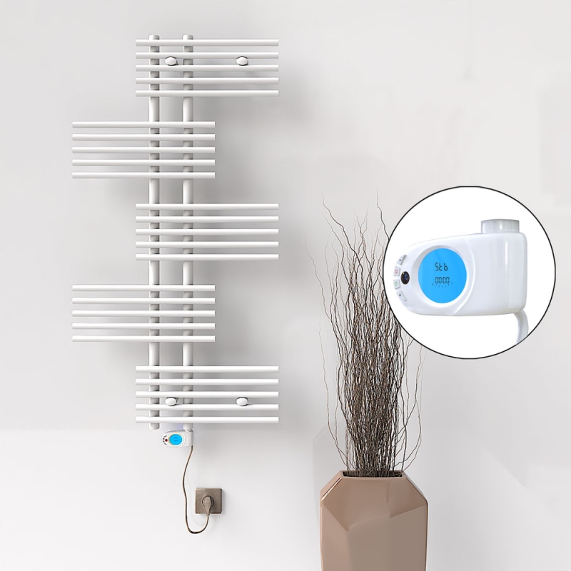 FIJI Elektrikli Havlupan 650x1250 Beyaz (Musa Termostat) 600W - 1FIJ06501250B1PE3060