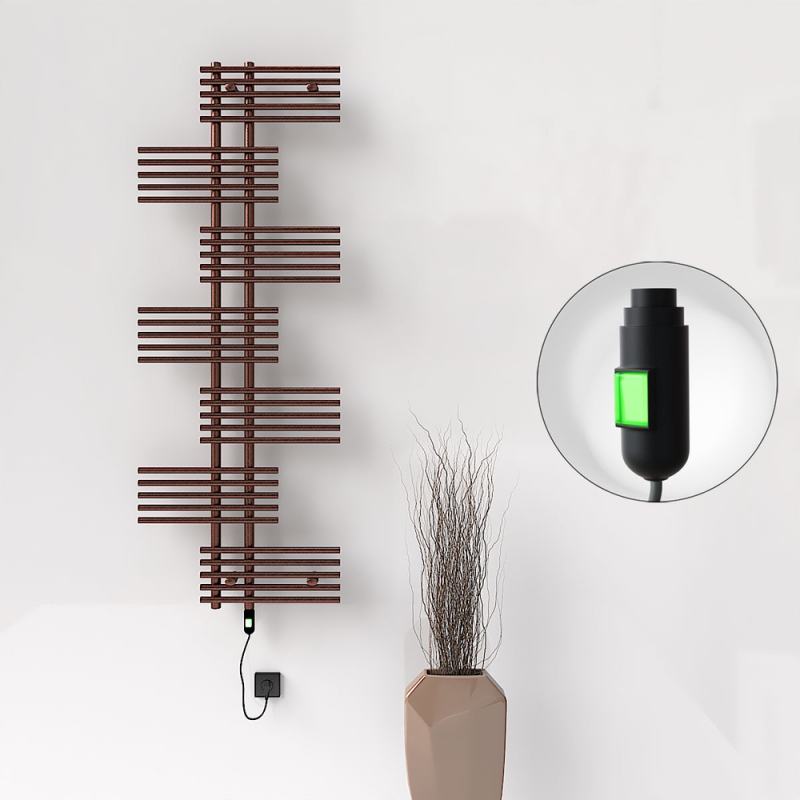 FIJI Elektrikli Havlupan 650x1762 Bakır Eskitme (On/Off Düğmeli) 600W - 1FIJ06501762K3PE1060