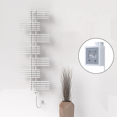 Radiva - FIJI Elektrikli Havlupan 650x1762 Beyaz (KTX3 Termostat) 1000W Spiral Kablolu