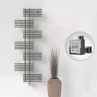 Radiva - FIJI Elektrikli Havlupan 650x1762 Krom (KTX3 Termostat) 600W (1)