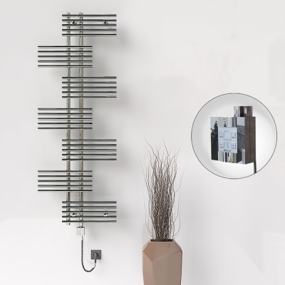 Radiva - FIJI Elektrikli Havlupan 650x1762 Krom (KTX4 Termostat) 600W Spiral Kablolu (1)