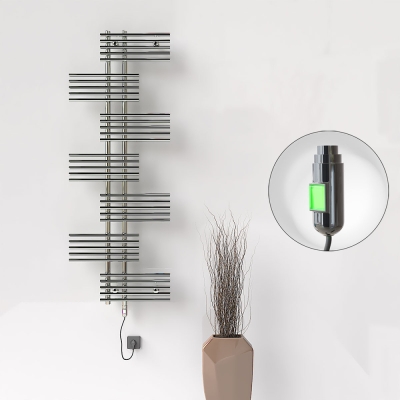 Radiva - FIJI Elektrikli Havlupan 650x1762 Krom (On/Off Düğmeli) 600W