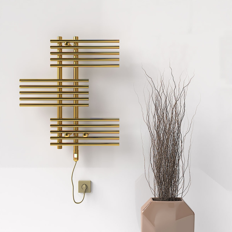 FIJI Elektrikli Havlupan 650x740 Altın (On/Off Düğmeli) 200W - 1FIJ06500740K2PE1020