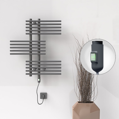 Radiva - FIJI Elektrikli Havlupan 650x740 Antrasit (On/Off Düğmeli) 300W